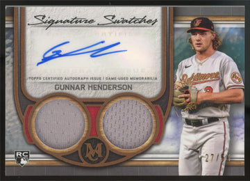 2023 Museum Collection Gunnar Henderson RC Copper Dual Patch Auto RPA/50