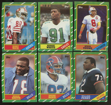 1986 Topps Football Complete Set (396) Rice Young White RC NM-MT