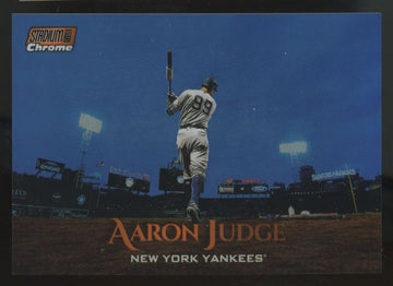 2019 Topps Stadium Club Chrome Aaron Judge Orange Refractor /99 #SCC-9