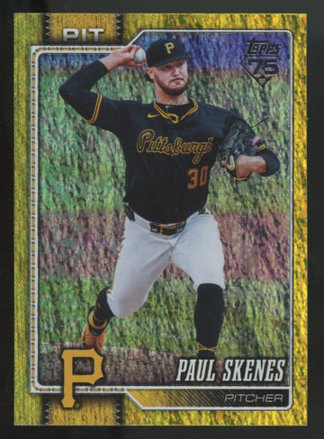 2026 Topps Series One Paul Skenes Yellow Rainbow Foil /399 #100