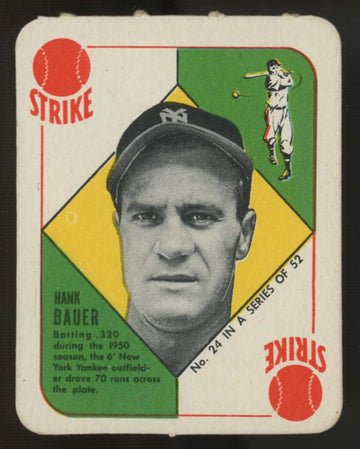 1951 Topps Red Backs Hank Bauer #24 VG