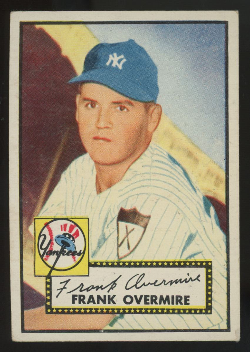 1952 Topps Frank Overmire #155 VG/EX