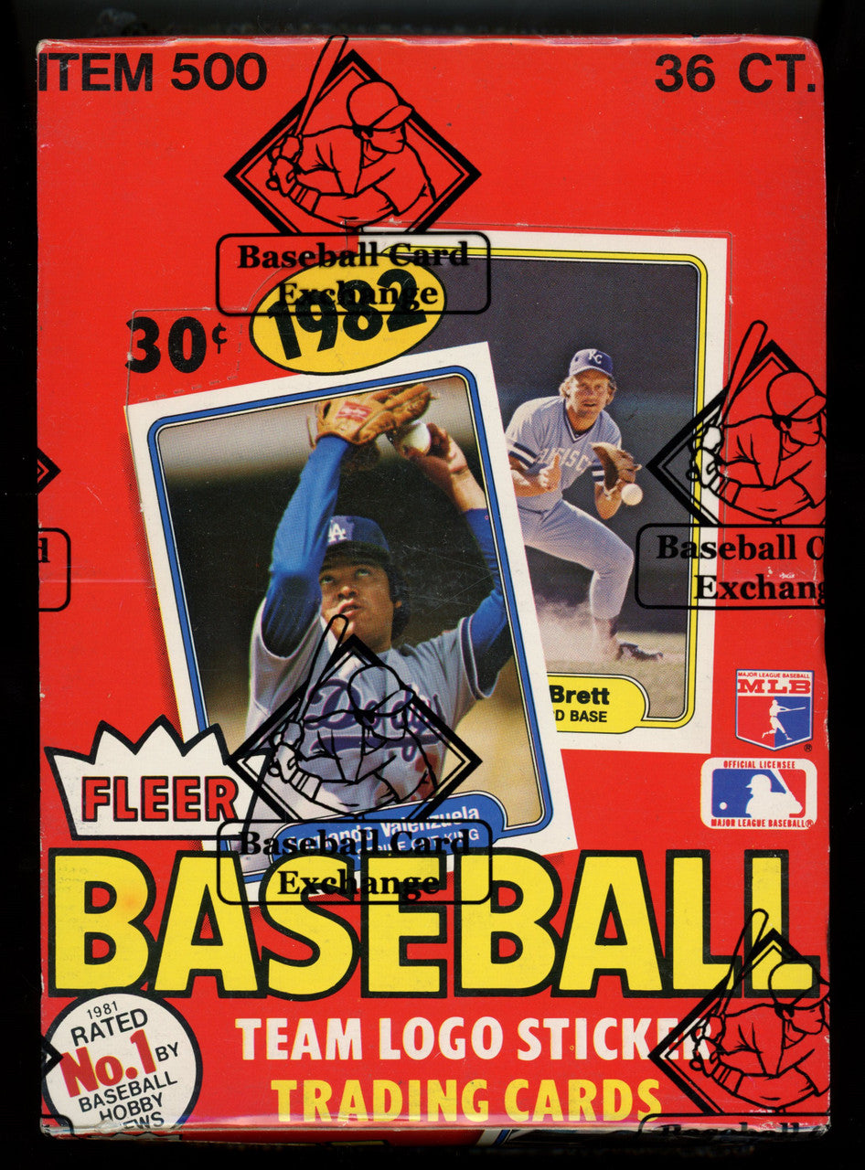 1982 Fleer Baseball Wax Box BBCE Wrapped And Sealed