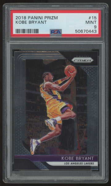 2018-19 Panini Prizm Kobe Bryant #15 PSA 9