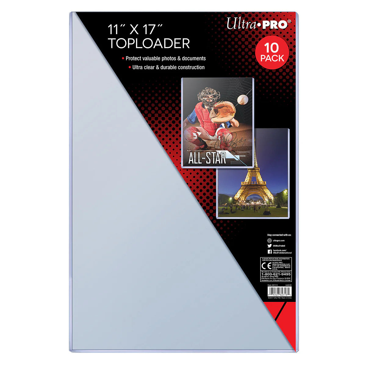 Ultra Pro 11" x 17" Toploaders 10 Pack
