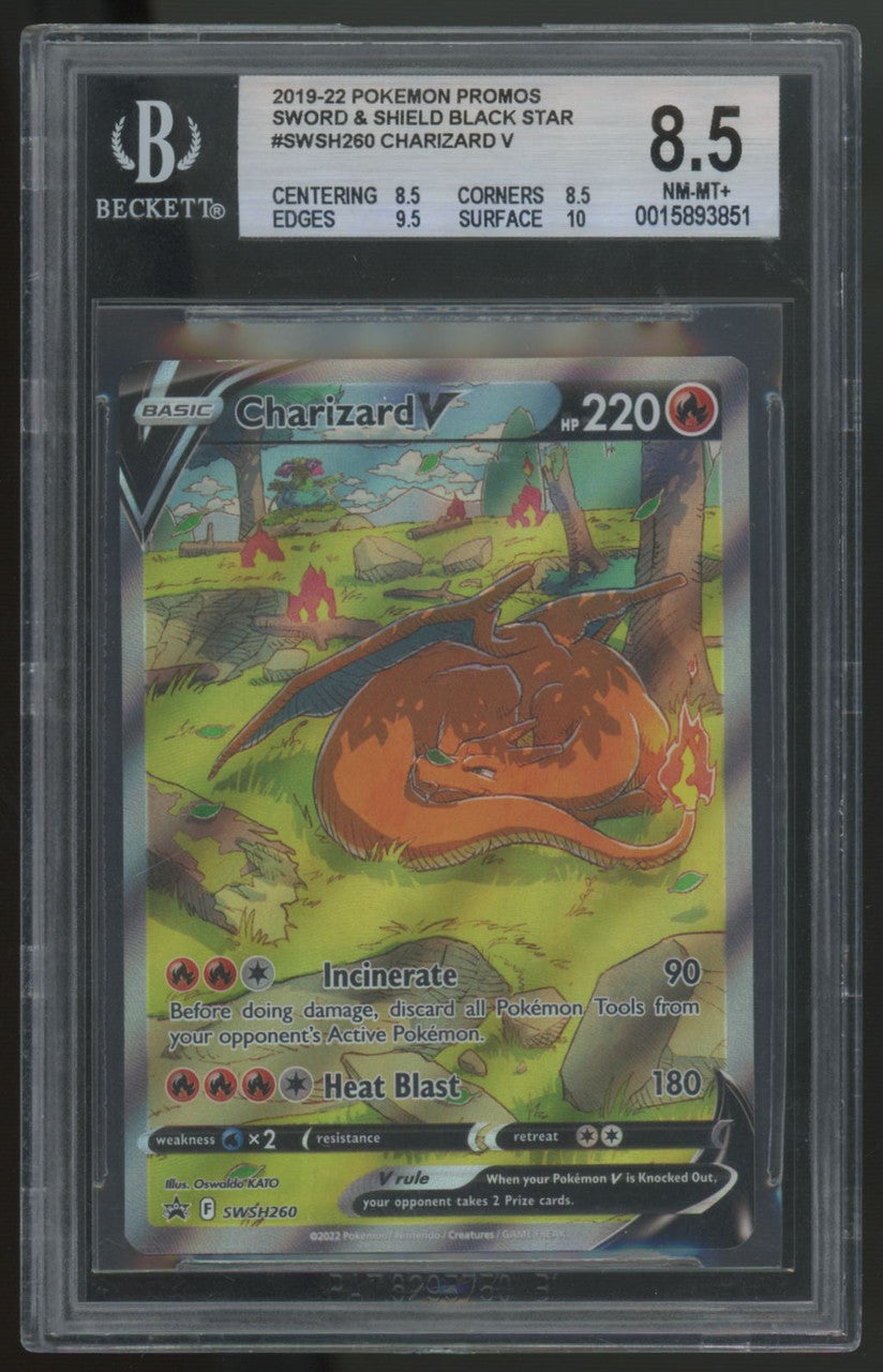 2022 Pokemon Charizard V Premium Collection Promo #SWSH260 BGS 8.5