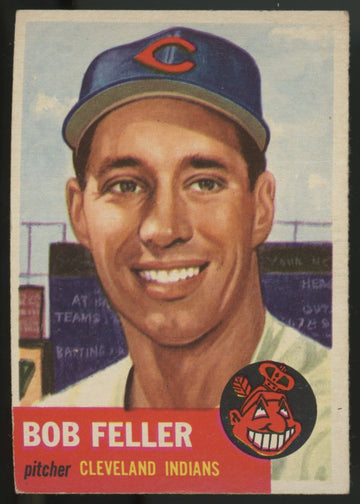 1953 Topps Bob Feller #54 VG-EX