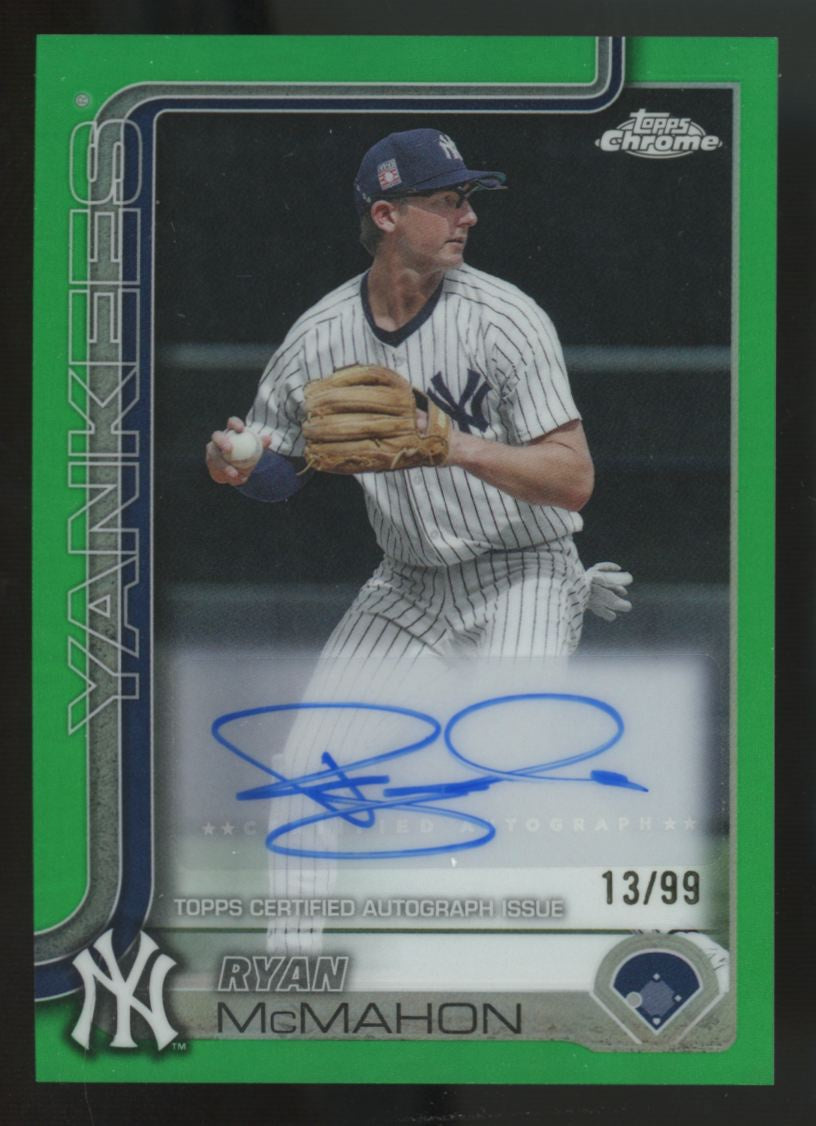 2025 Topps Chrome Update Ryan McMahon Green Auto /99 #AC-RM