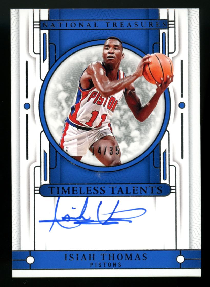 2023-24 National Treasures Isiah Thomas Timeless Talents Auto /35 #TTS-ITM