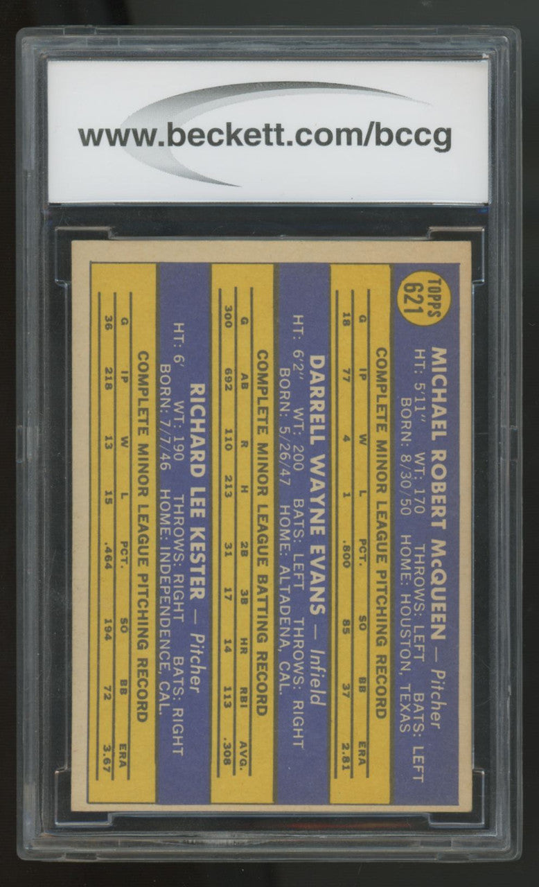 1970 Topps Darrell Evans RC Rookie Stars #621 BCCG 8