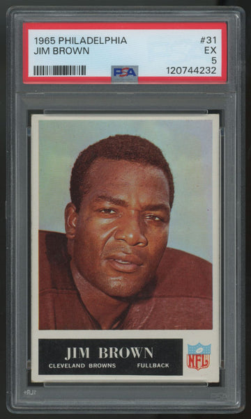 1965 Philadelphia Jim Brown #31 PSA 5