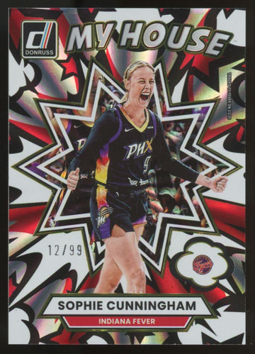 2025 Panini Donruss WNBA Sophie Cunningham My House Holo Laser /99 #19