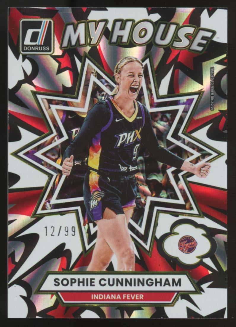 2025 Panini Donruss WNBA Sophie Cunningham My House Holo Laser /99 #19