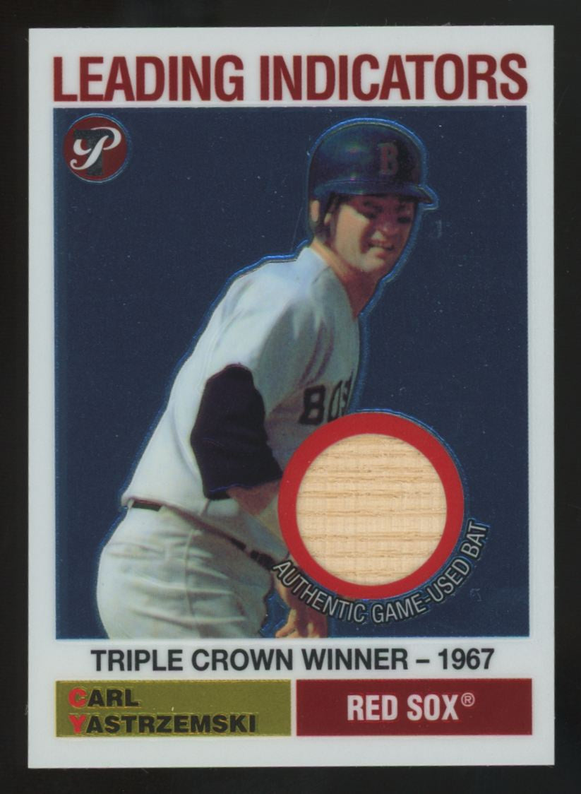 2005 Topps Pristine Legends Carl Yastrzemski Leading Indicators Bat Relic #LI-CY