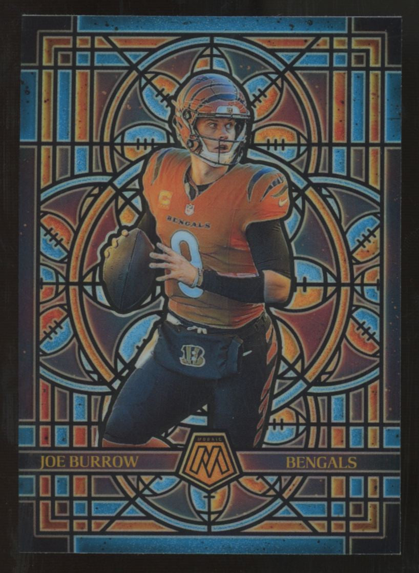 2025 Panini Mosaic Joe Burrow Stained Glass SSP #5