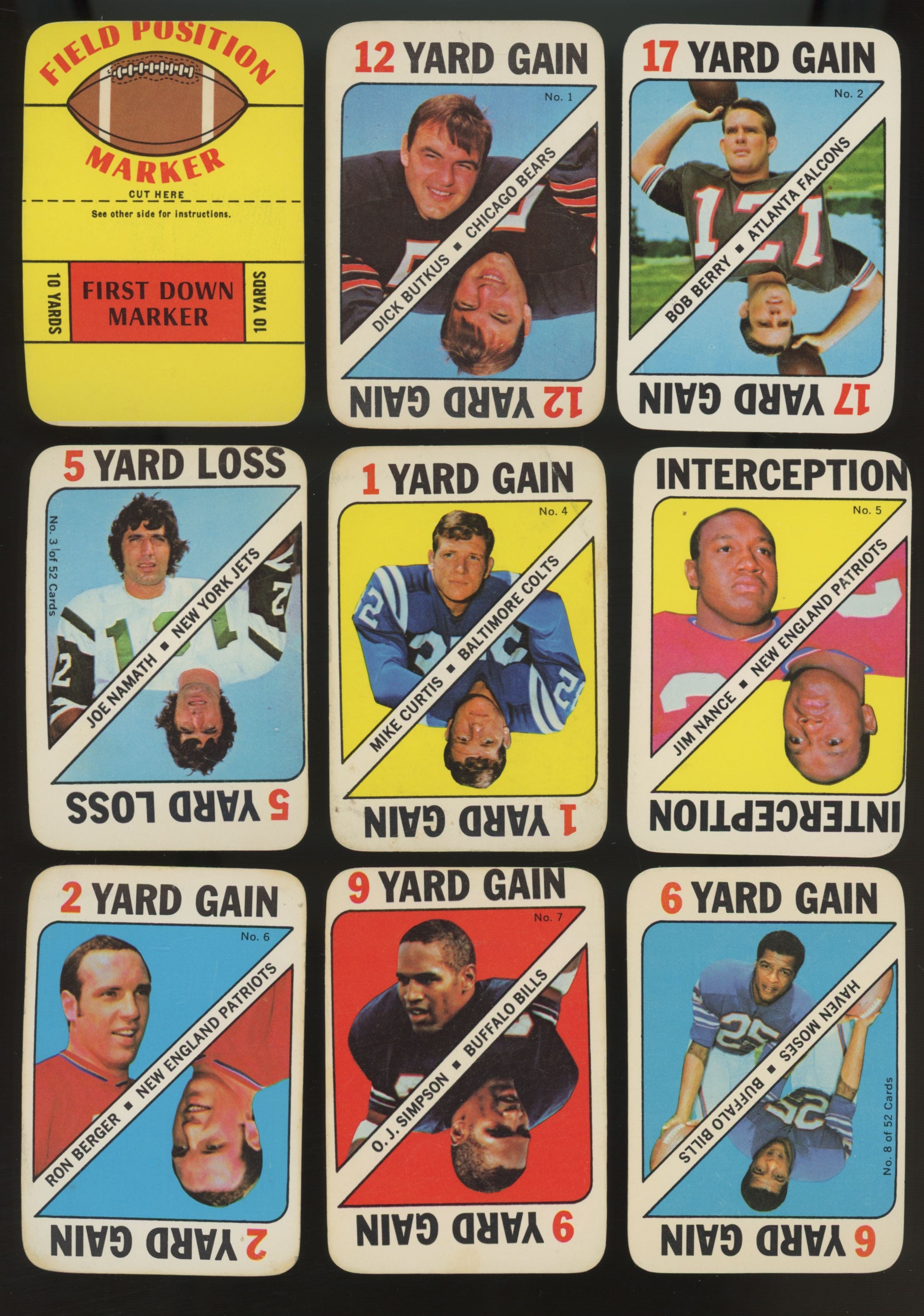 1971 Topps Football Game Complete Set (52) EX/MT