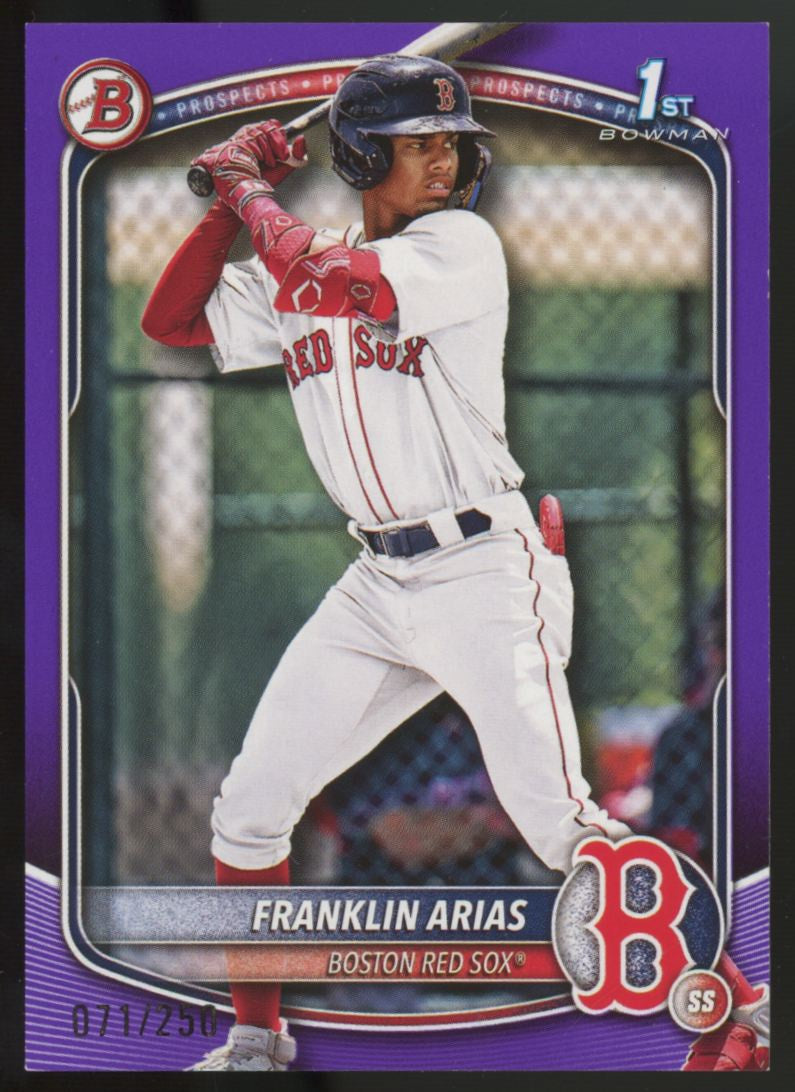 2025 Bowman Franklin Arias 1st Purple /250 #BP-67