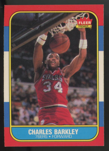 1986-87 Fleer Charles Barkley RC #7 EX