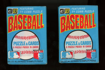 1983 Donruss Baseball Sealed Wax Pack Lot of 2 Packs