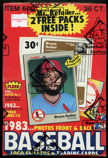 1983 Fleer Baseball Wax Box BBCE Wrapped And Sealed