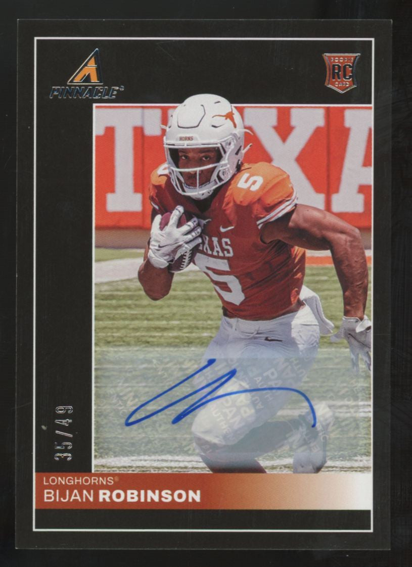 2023 Panini Chronicles Pinnacle Draft Bijan Robinson RC Auto /49 #11