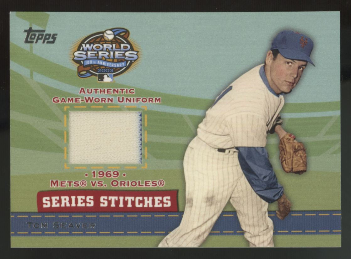 2004 Topps Series 2 Tom Seaver Series Stitches Patch #SSR-TS