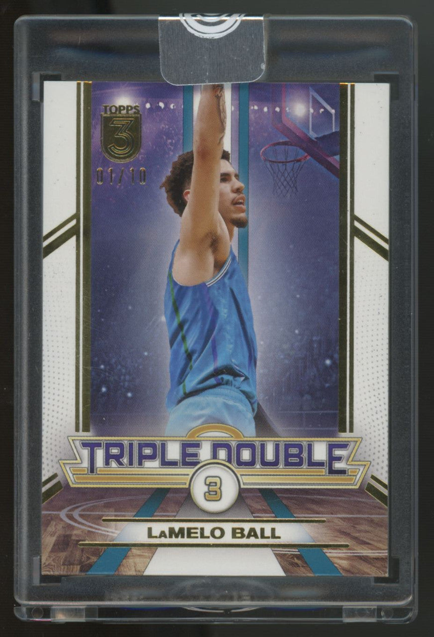 2023-24 Topps Three LaMelo Ball Gold Triple Double /10 #TD-3