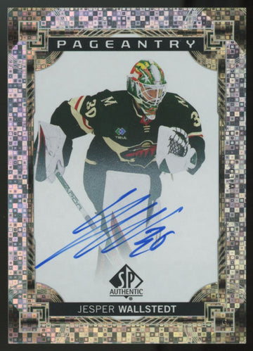 2024-25 Upper Deck SP Authentic Jesper Wallstedt Pageantry Auto #P-82