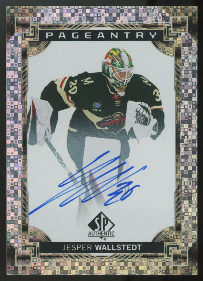 2024-25 Upper Deck SP Authentic Jesper Wallstedt Pageantry Auto #P-82