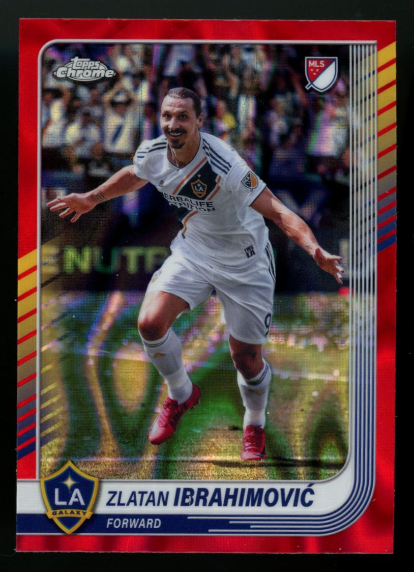 2025 Topps Chrome MLS Zlatan Ibrahimovic Red Lava #9