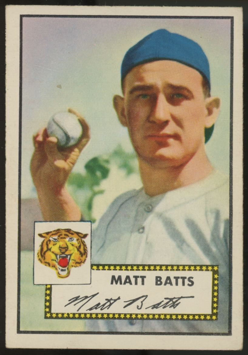 1952 Topps Matt Batts #230 VG