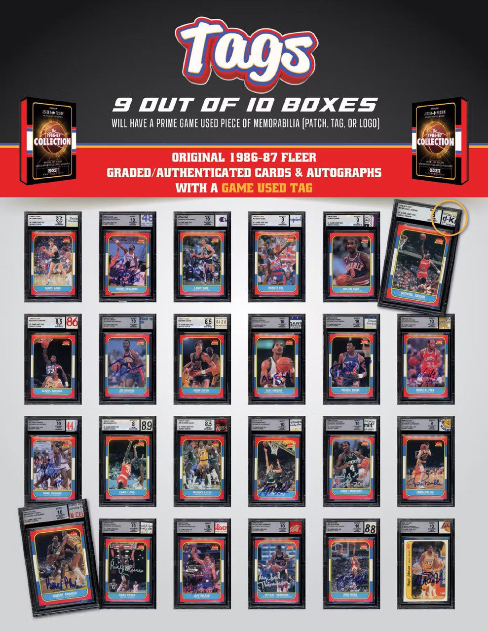2024 Jersey Fusion 1986-87 Fleer Collection Basketball Pack