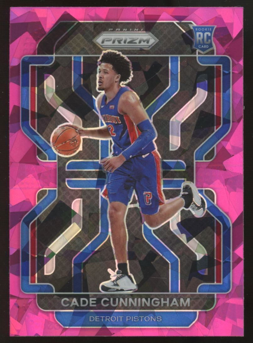 2021-22 Prizm Cade Cunningham RC Pink Cracked Ice #282
