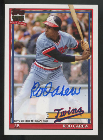 2026 Topps Series One Rod Carew 1991 Auto #91A-RC
