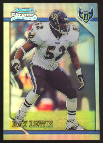 2001 Bowman Chrome Ray Lewis RC 1996 Rookie Refractor #BRC2