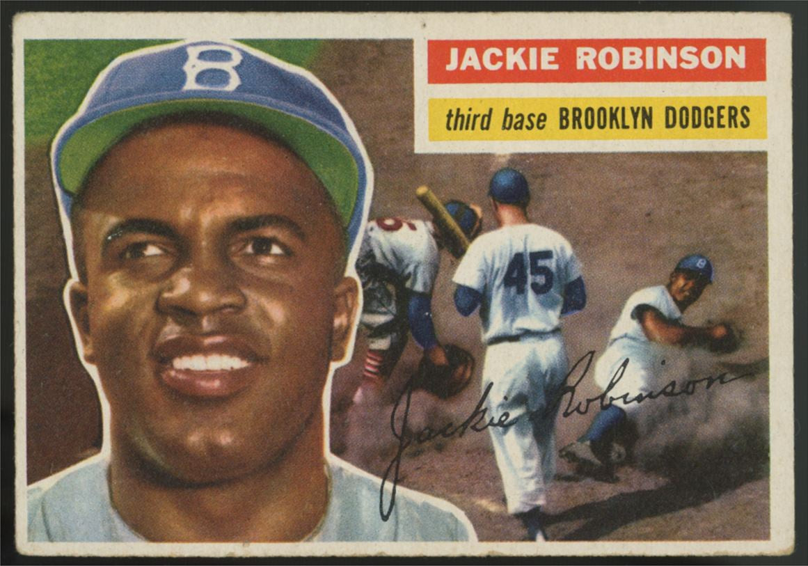 1956 Topps Jackie Robinson #30 VG-EX *Pinhole*
