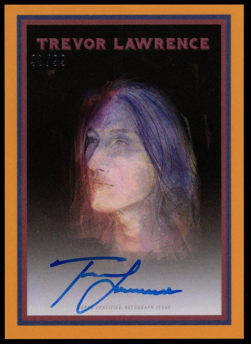 2021 Topps X Trevor Lawrence Orange Avalanche #2 Auto /99 #33-A