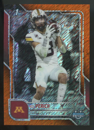 2025 Bowman Chrome University Koi Perich 1st Orange Shimmer /25 #116