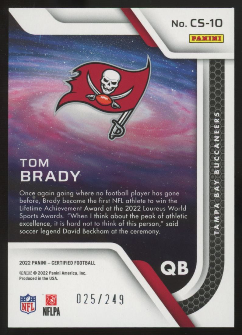 2022 Panini Certified Tom Brady Bronze Mirror Certified Stars /249 #CS-10
