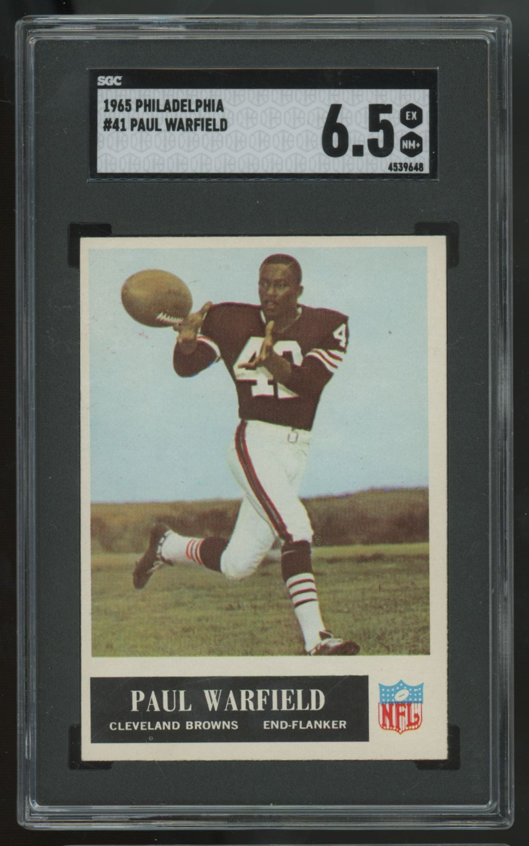 1965 Philadelphia Paul Warfield RC #41 SGC 6.5