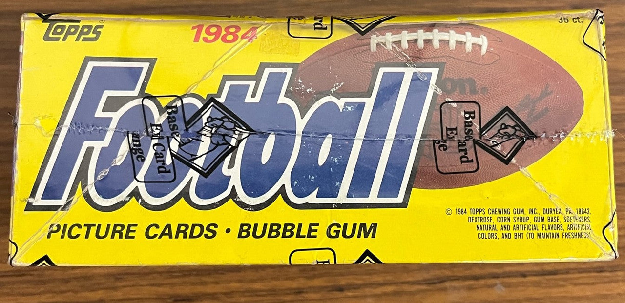 1984 Topps Football Wax Box BBCE Wrapped And Sealed. Super Clean.