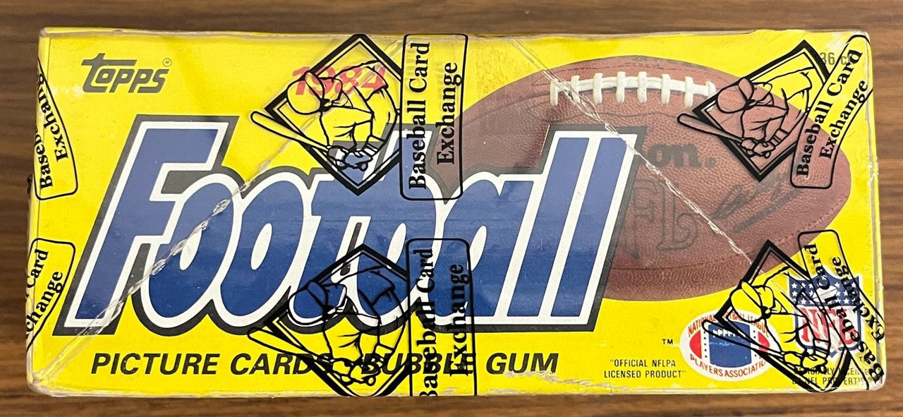1984 Topps Football Wax Box BBCE Wrapped And Sealed. Super Clean.