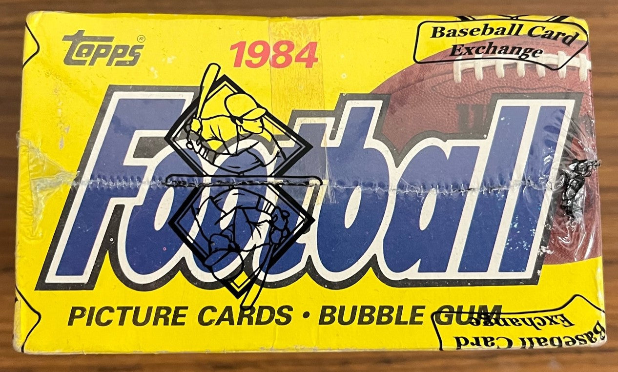 1984 Topps Football Wax Box BBCE Wrapped And Sealed. Super Clean.