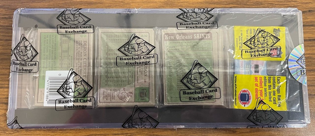 1984 Topps Football Rack Pack with Marino RC on Top BBCE Wrapped and Sealed