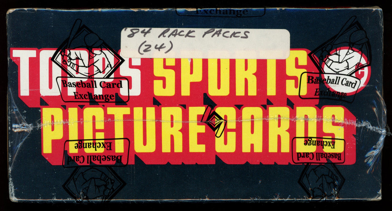 1984 Topps Baseball Rack Pack Box BBCE Wrapped And Sealed