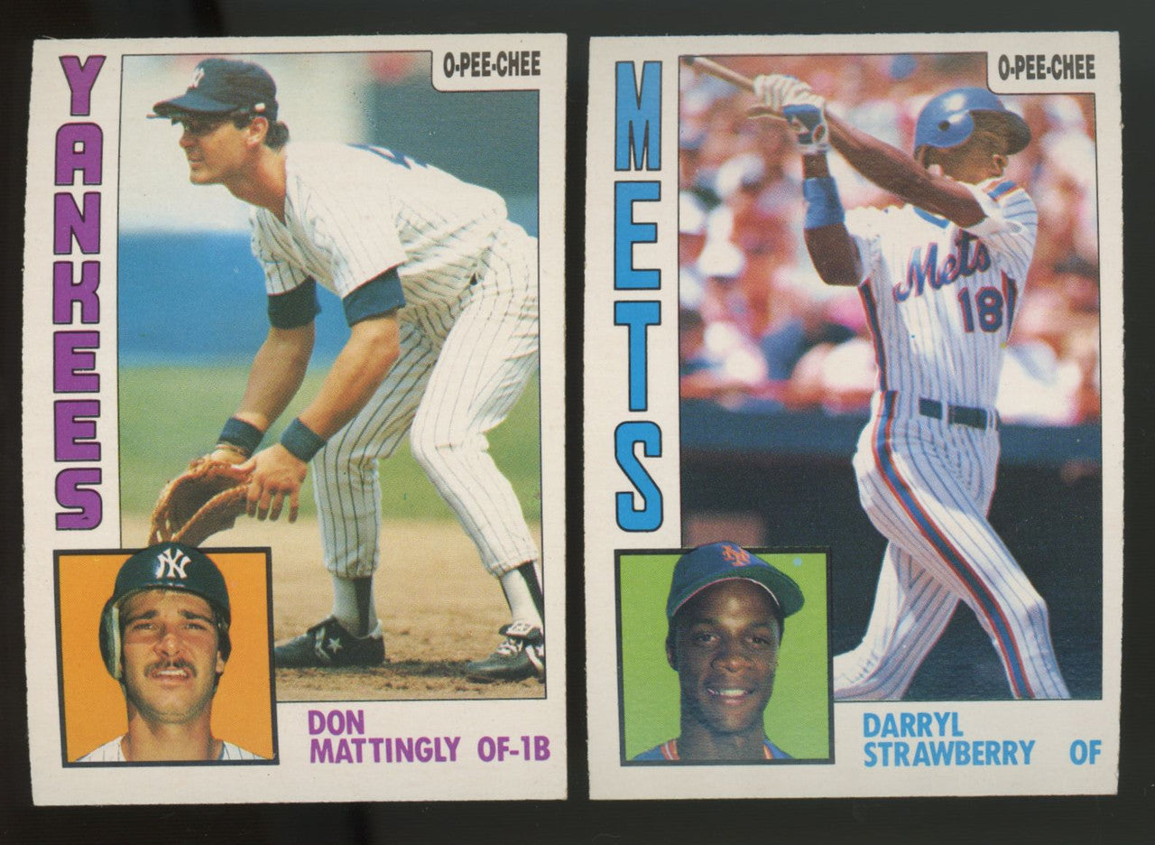 1984 O-Pee-Chee Baseball Complete Set (396) NM-MT Mattingly Strawberry RC