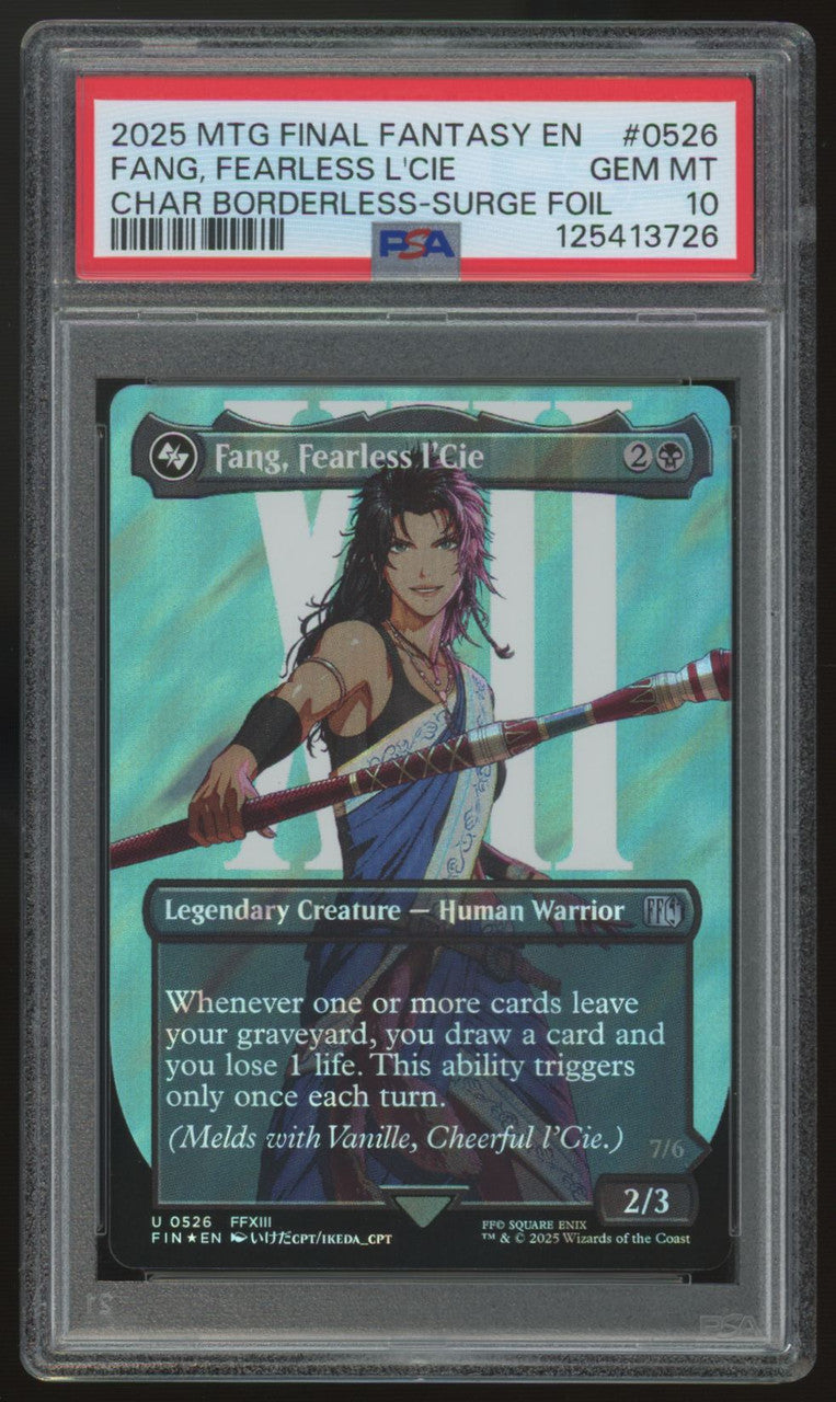 2025 Magic Fang Fearless L'Cie Final Fantasy Surge Foil #0526 PSA 10