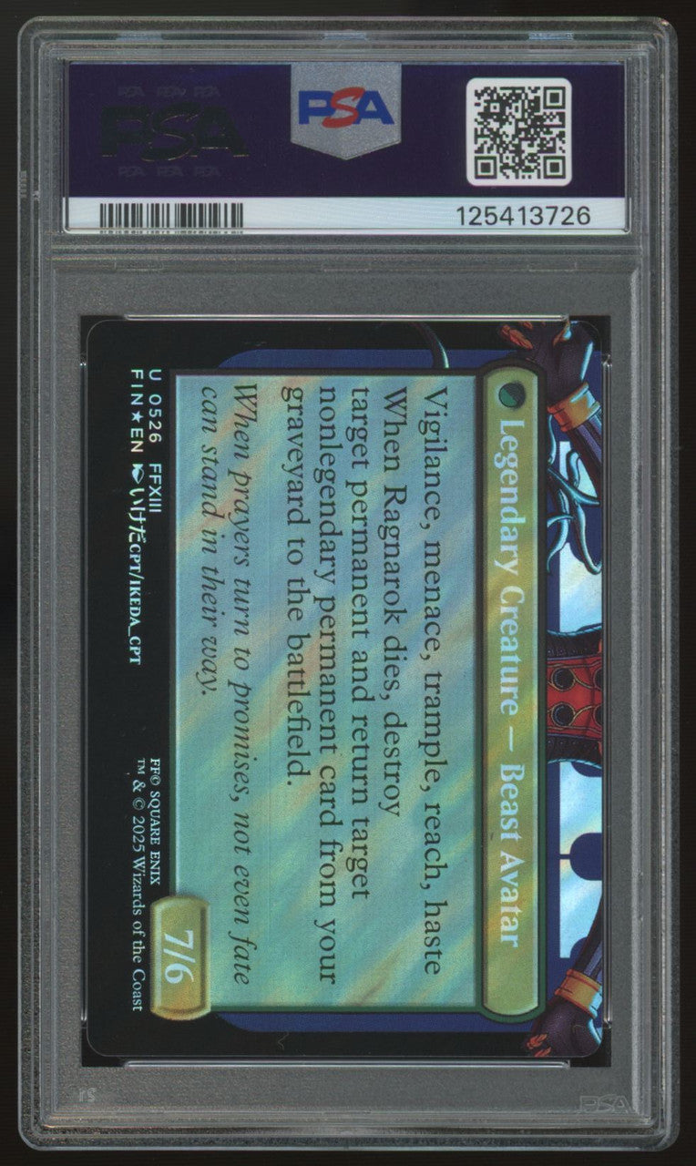 2025 Magic Fang Fearless L'Cie Final Fantasy Surge Foil #0526 PSA 10