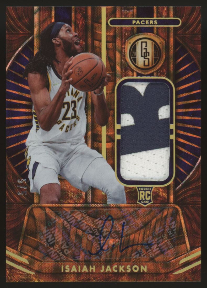 2021-22 Chronicles Gold Standard Isaiah Jackson RC Patch Auto RPA /5 #GSJ-ISJ