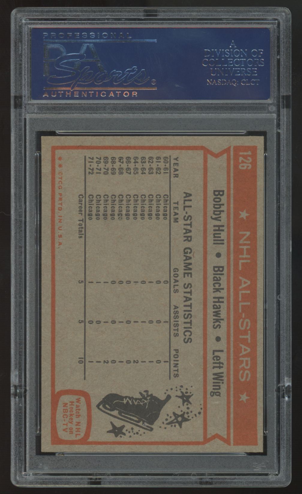 1972-73 Topps Brett Hull All-Star #126 PSA 9